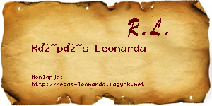 Répás Leonarda névjegykártya